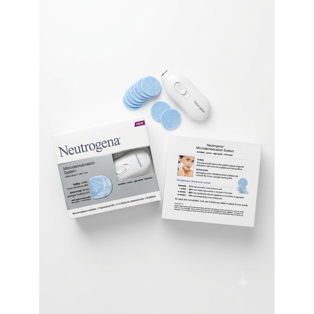 Neutrogena Microdermabrasion System Starter Kit Discontinued Anti-Aging Tool